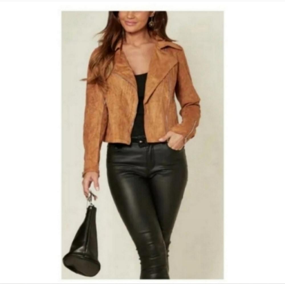 Bebe Suede Jacket, Size L